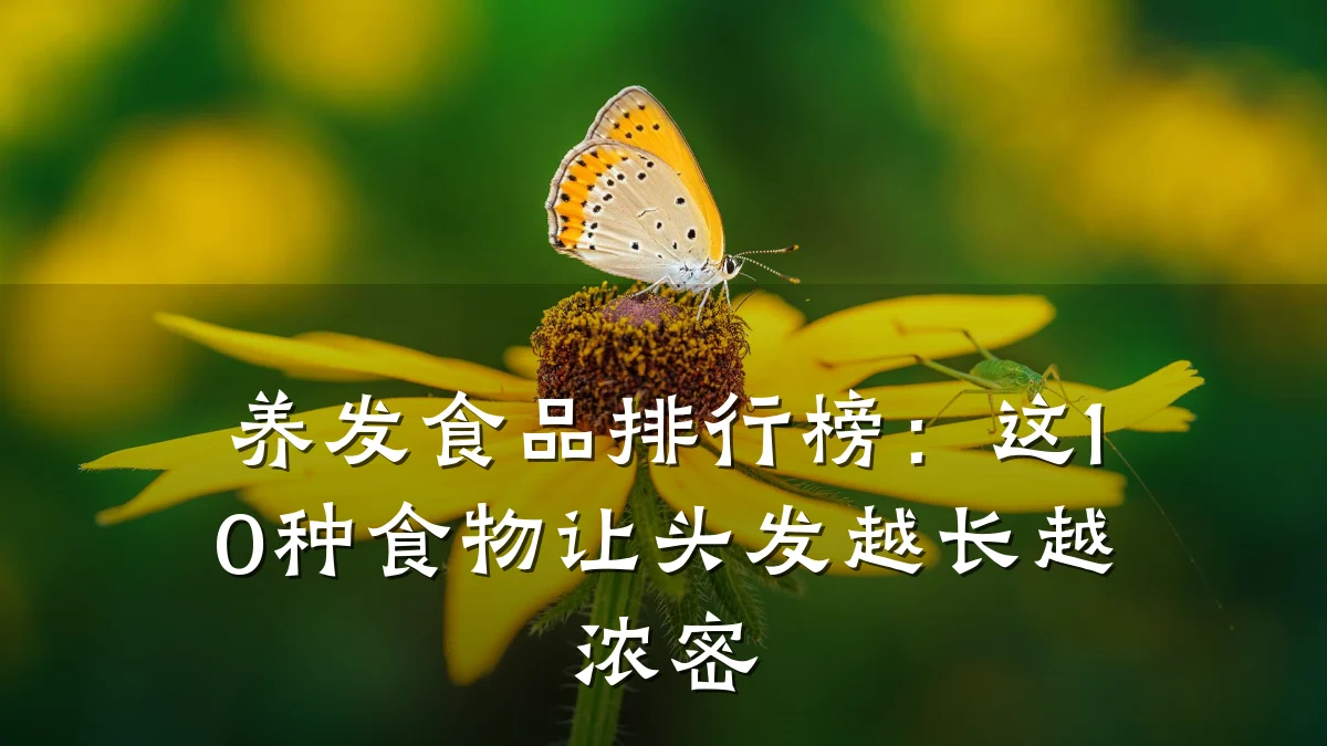 养发食品排行榜：这10种食物让头发越长越浓密
