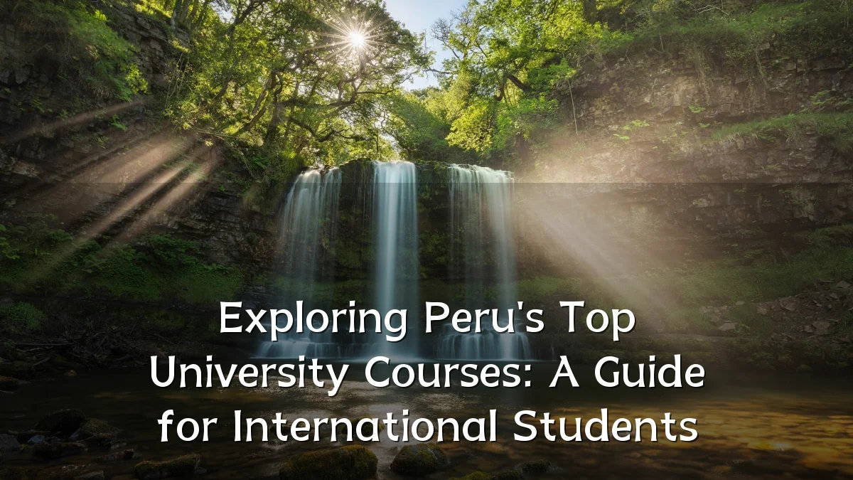 Exploring Peru's Top University Courses: A Guide for International Students