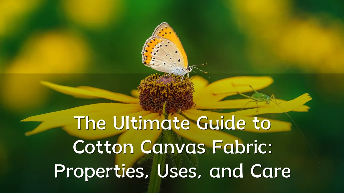 The Ultimate Guide to Cotton Canvas Fabric: Properties, Uses, and Care