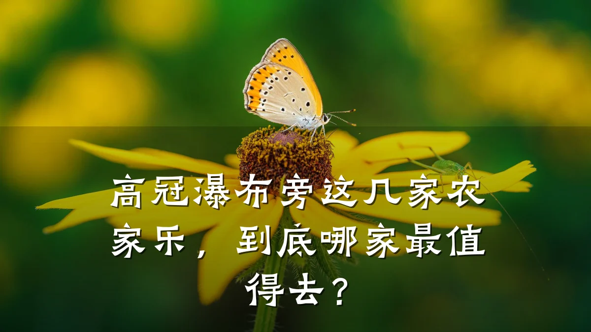 高冠瀑布旁这几家农家乐，到底哪家最值得去？