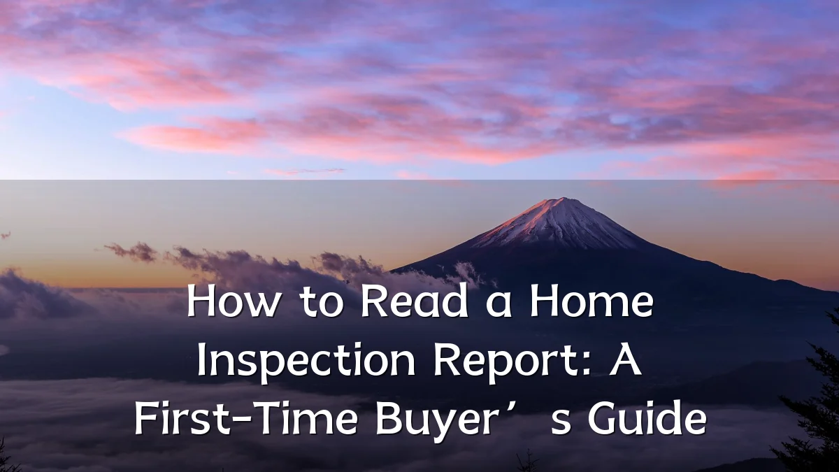 How to Read a Home Inspection Report: A First-Time Buyer’s Guide